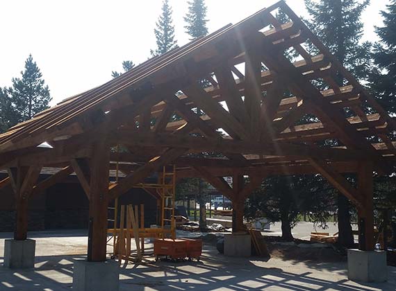 West Yellowstone Park Pavilion Commercial Construction 3